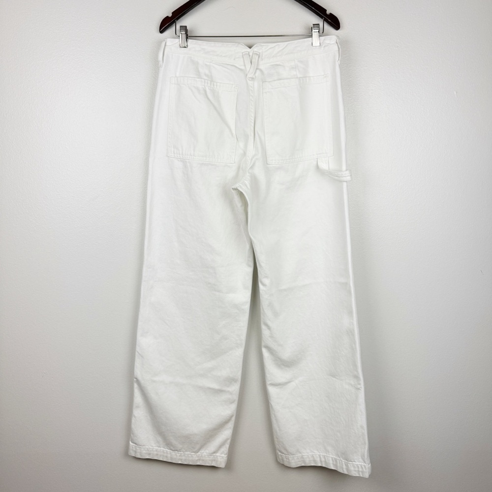 J. Crew Point Sur Wide-Leg Carpenter Jeans White Size 29 NWT - Picture 6 of 10